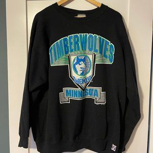 Vintage 90's Timberwolves Sweatshirt - Size XXL
